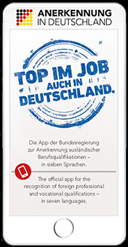 BIBB Anerkennung in Deutschland/App   Bildnachweis/Urheber: www.anerkennung-in-deutschland.de